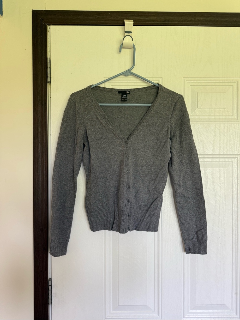 2 for $15 sale: H&M gray lightweight button down v-neck cardigan - S